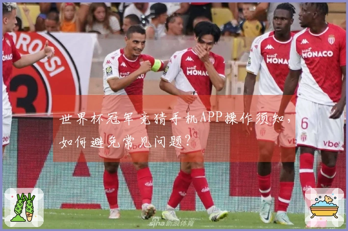 世界杯冠军竞猜手机APP操作须知，如何避免常见问题？