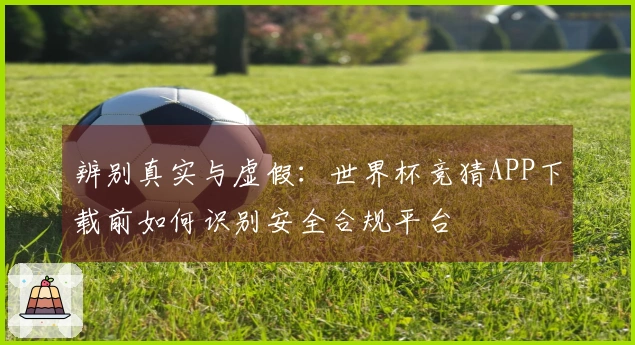 辨别真实与虚假：世界杯竞猜APP下载前如何识别安全合规平台