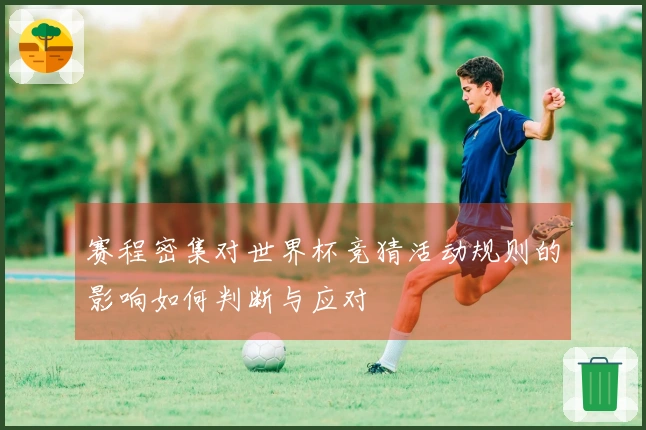 赛程密集对世界杯竞猜活动规则的影响如何判断与应对